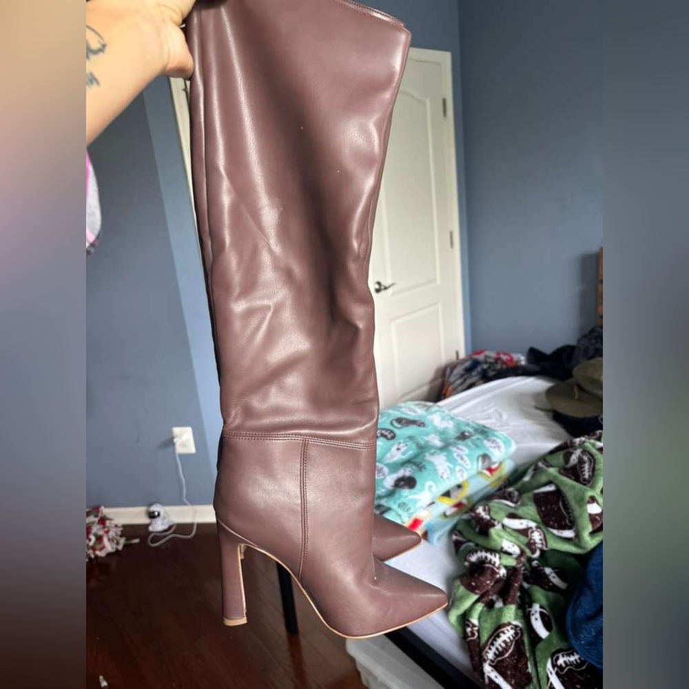 Steve Madden Over the Knee Boots in Rich Brown
